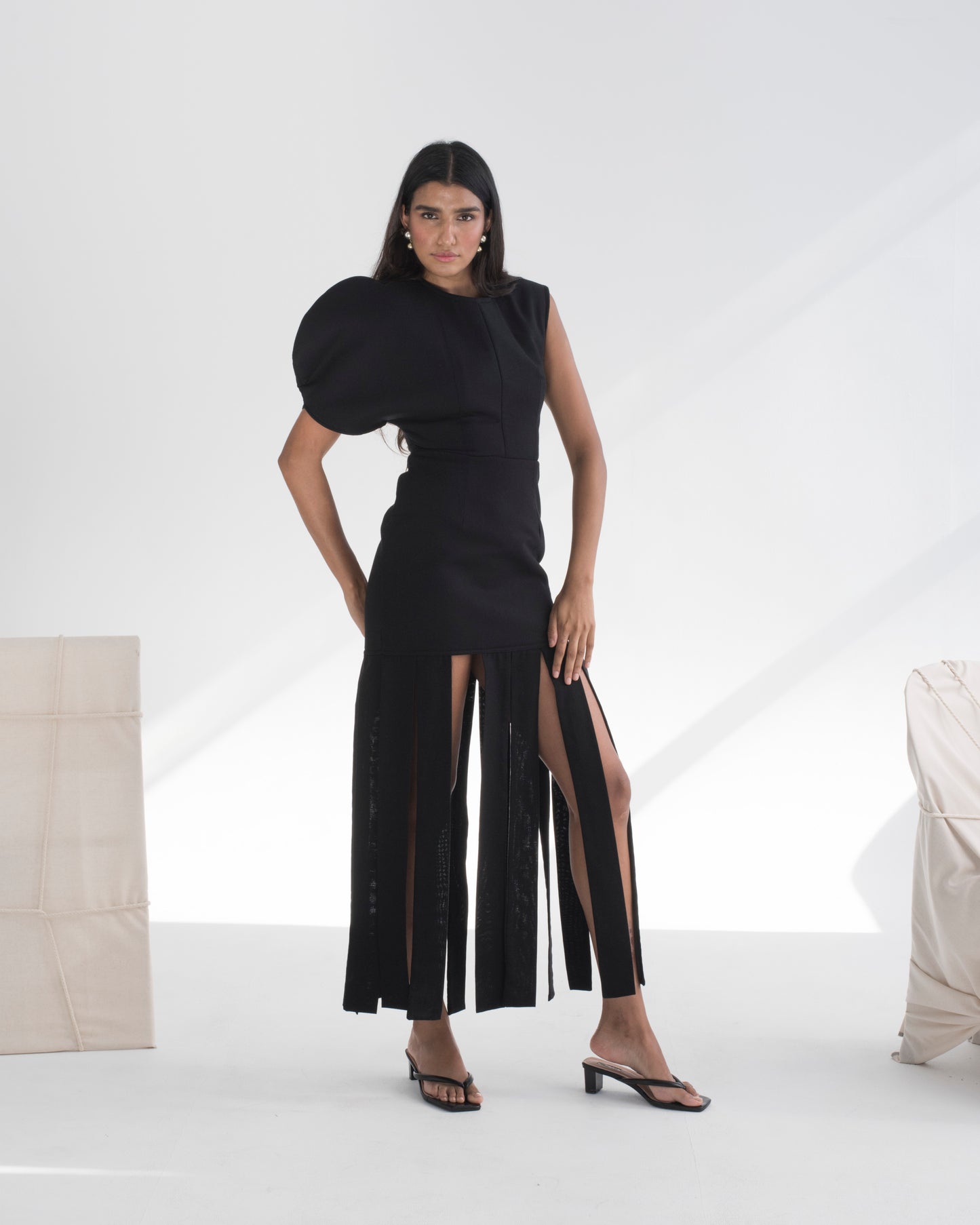 Sculptured Tassel Dress