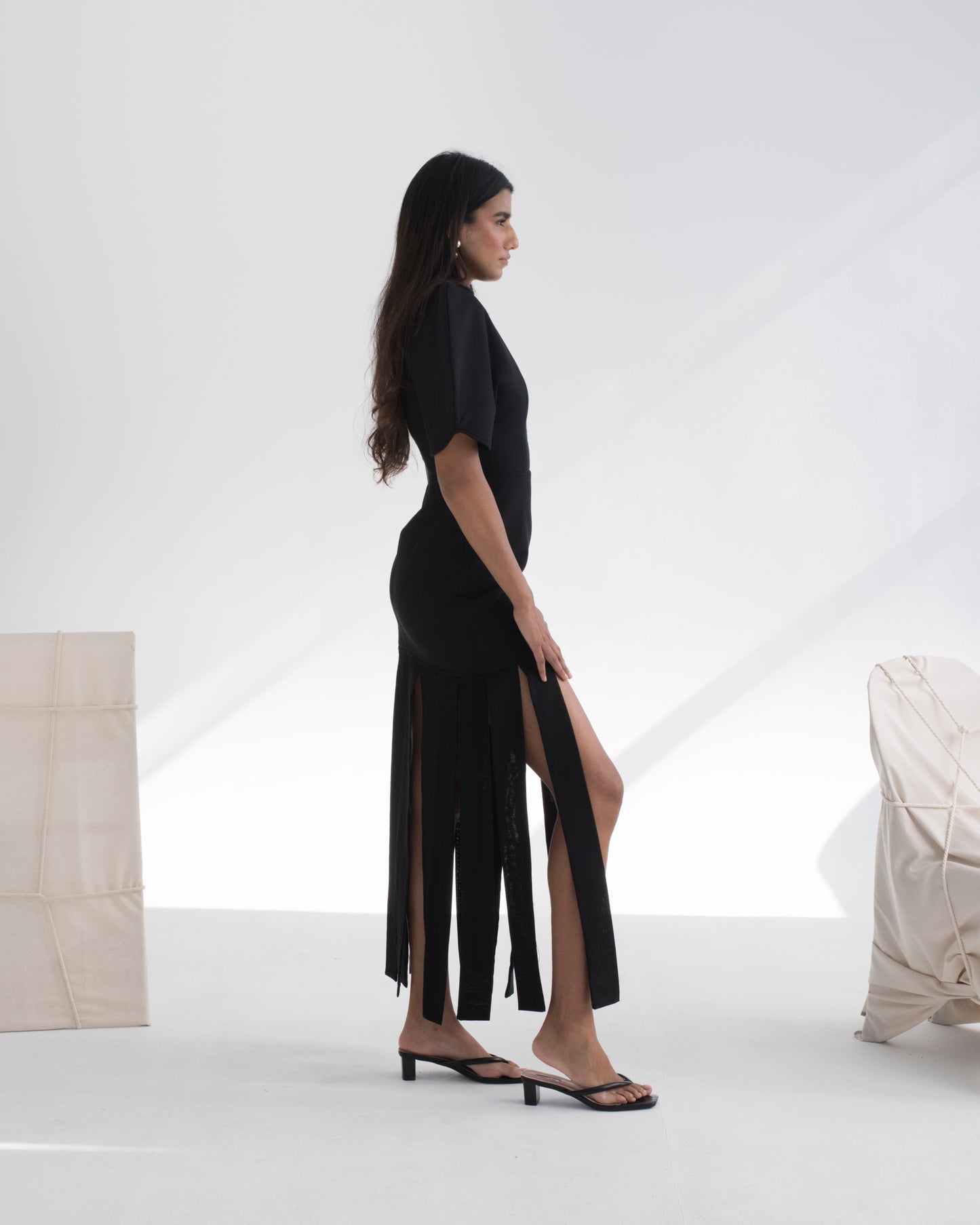 Sculptured Tassel Dress