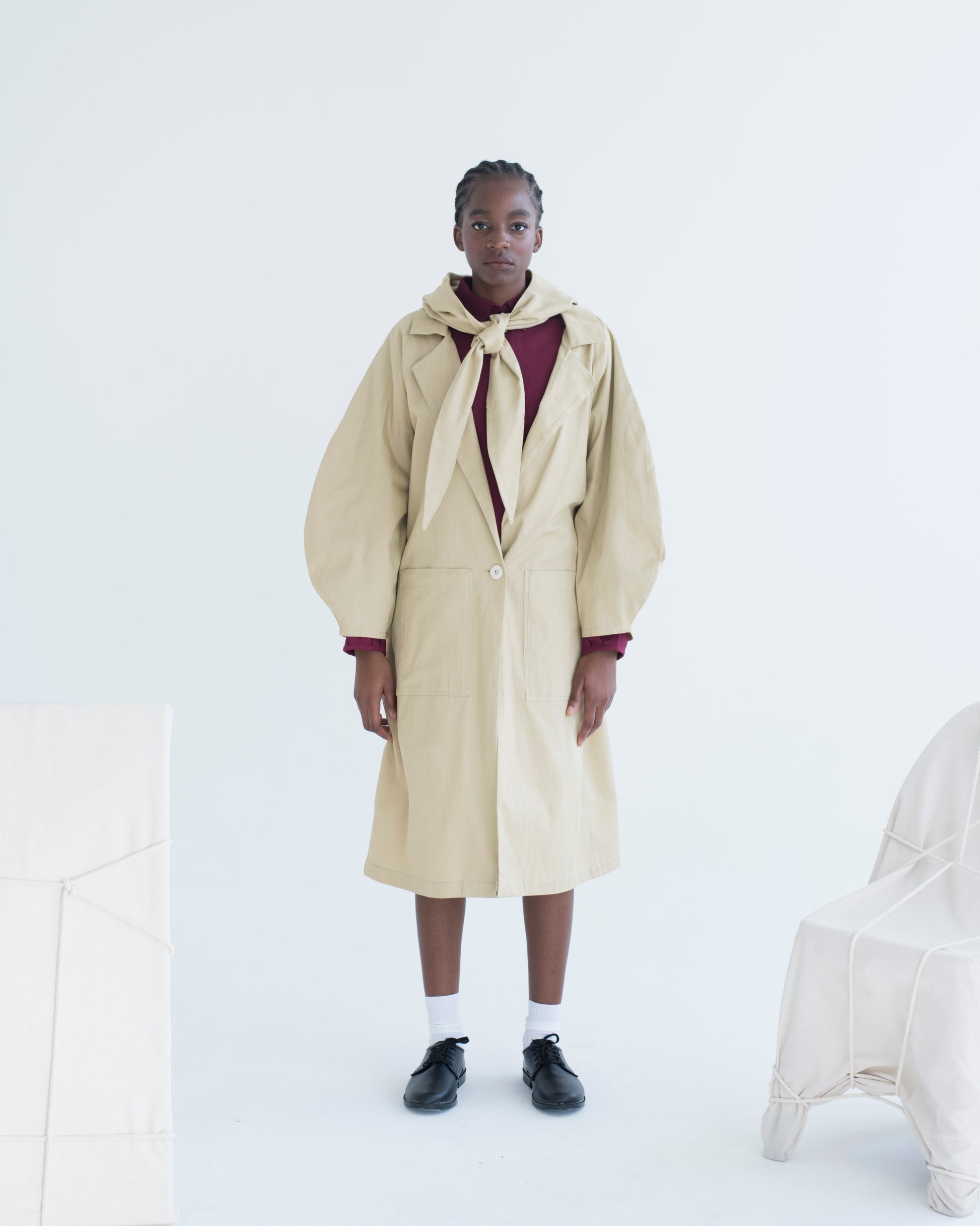Hooded Trench Coat