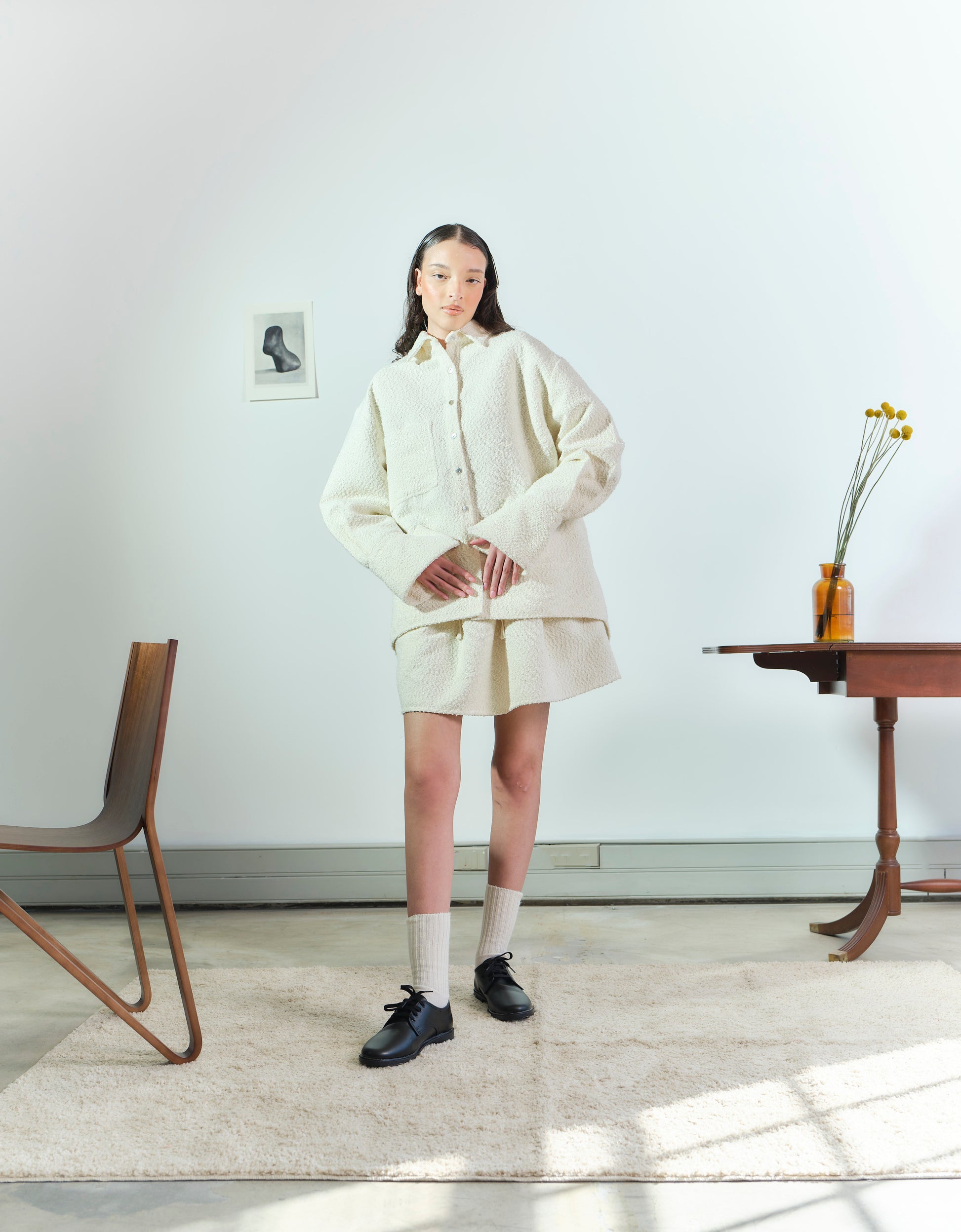 Boxy Big Cuff Shirt