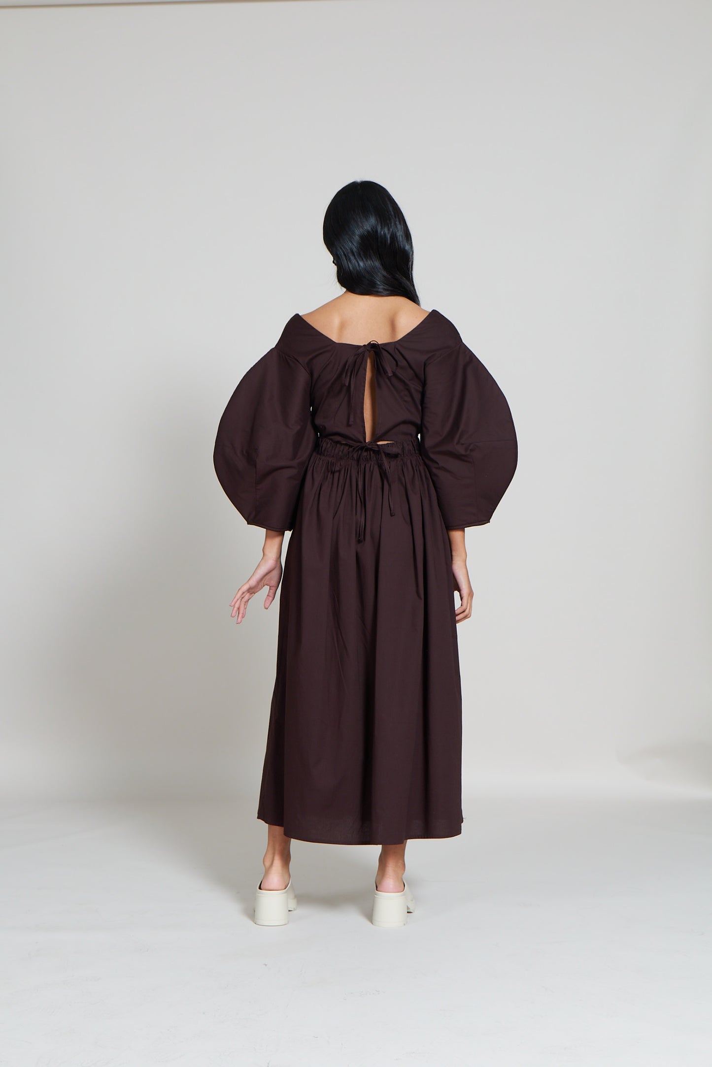 The Bell Sleeve Gathered Dress