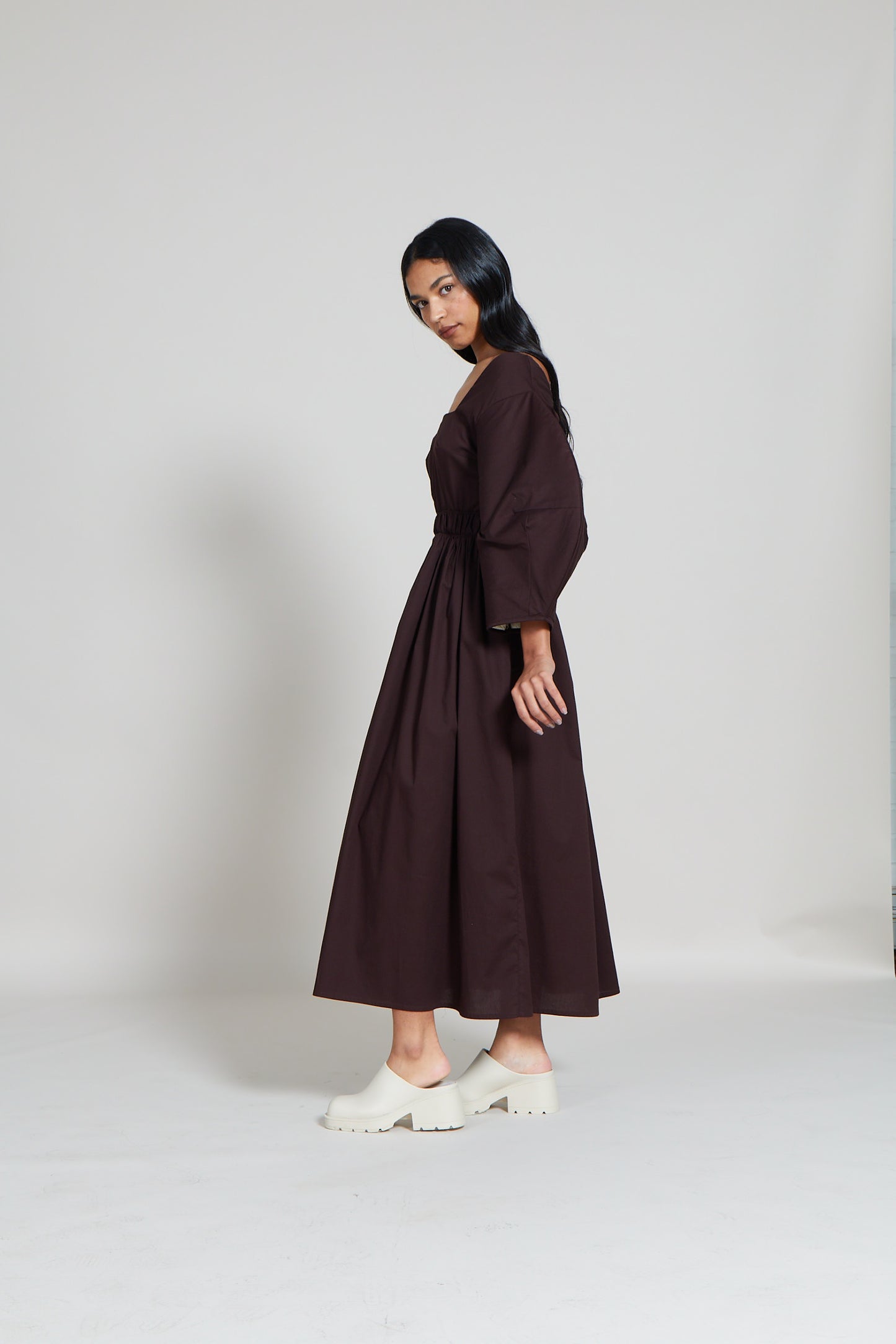 The Bell Sleeve Gathered Dress