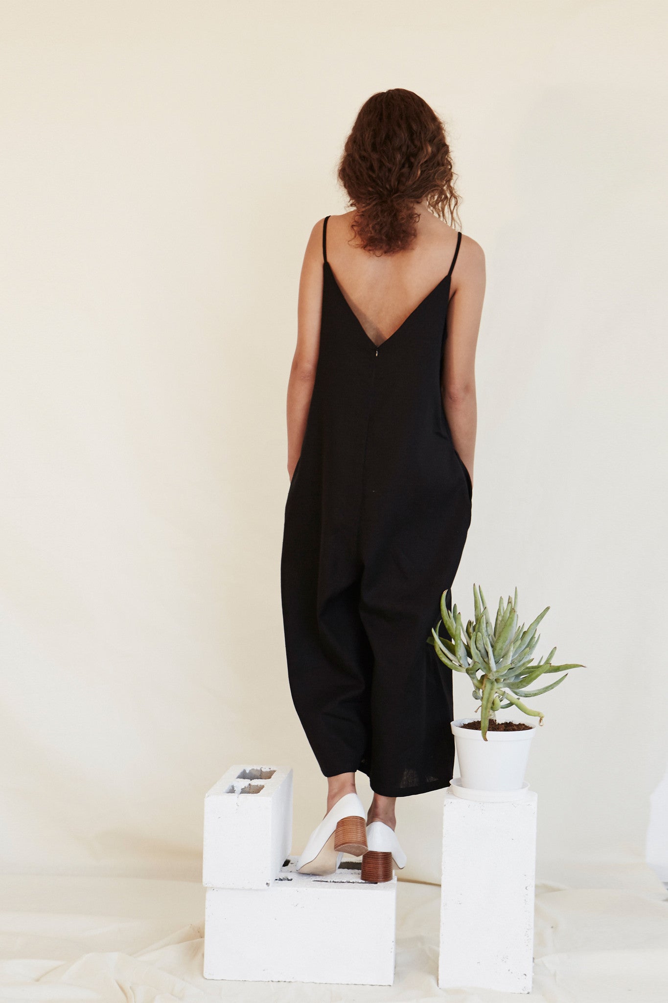 V- neck Jumpsuit