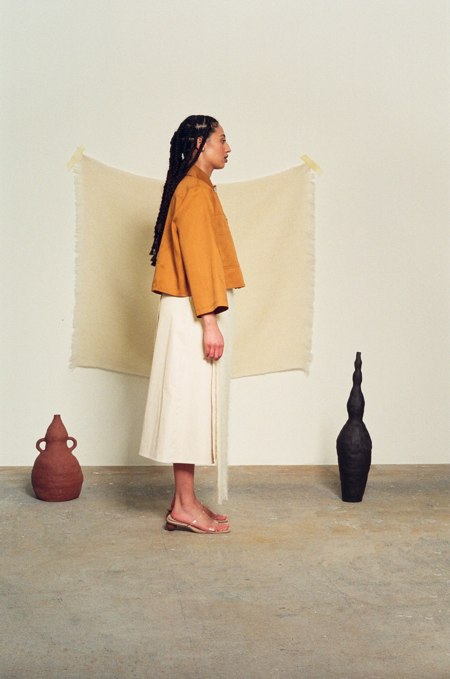 Mohair A-line Wrap Skirt