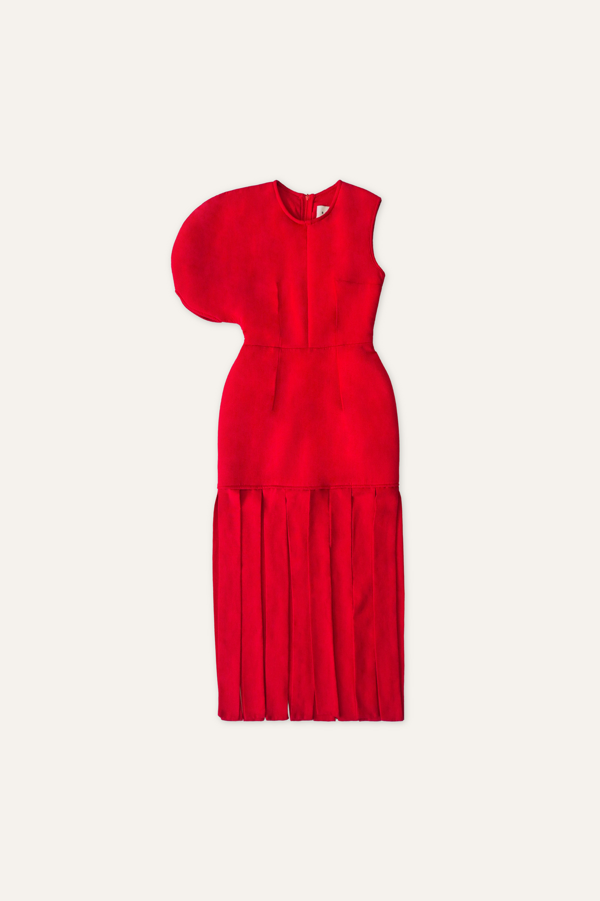 Oval Sleeve Tassel Dress