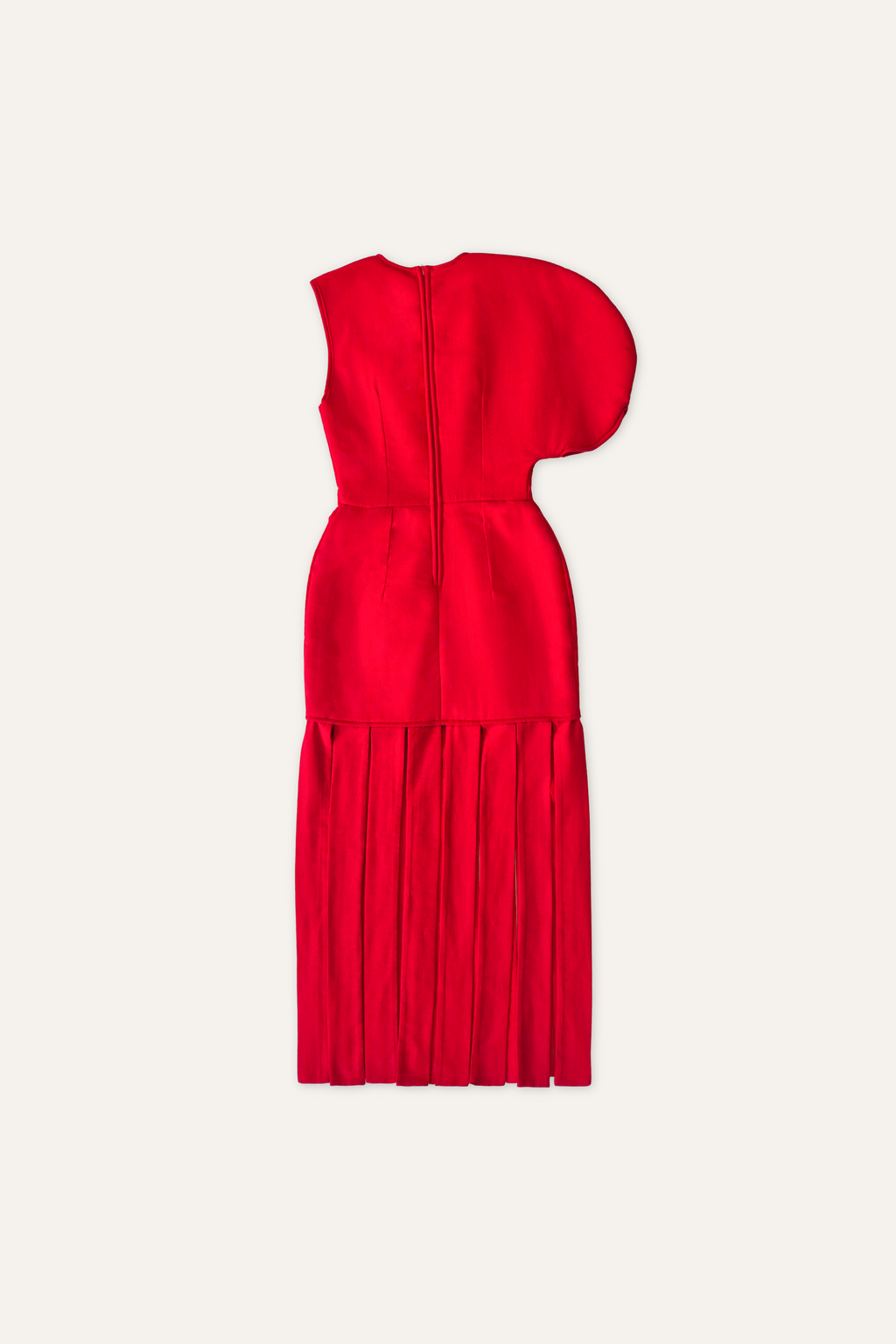 Oval Sleeve Tassel Dress