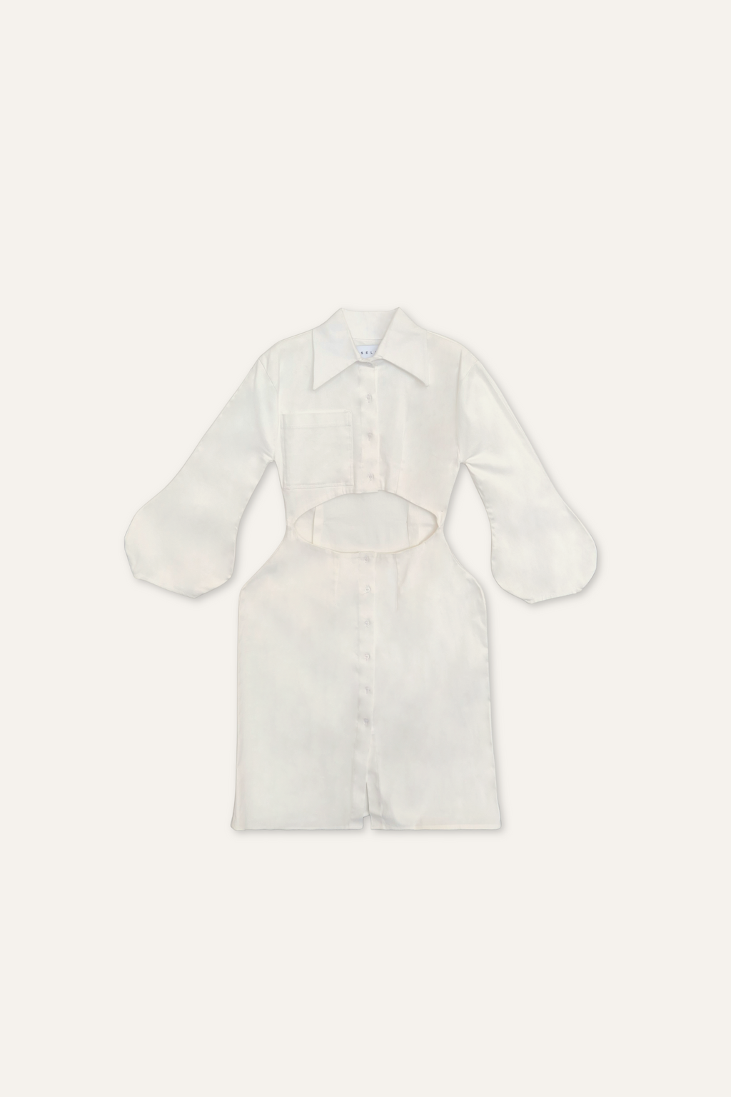 Midriff Shirt Dress