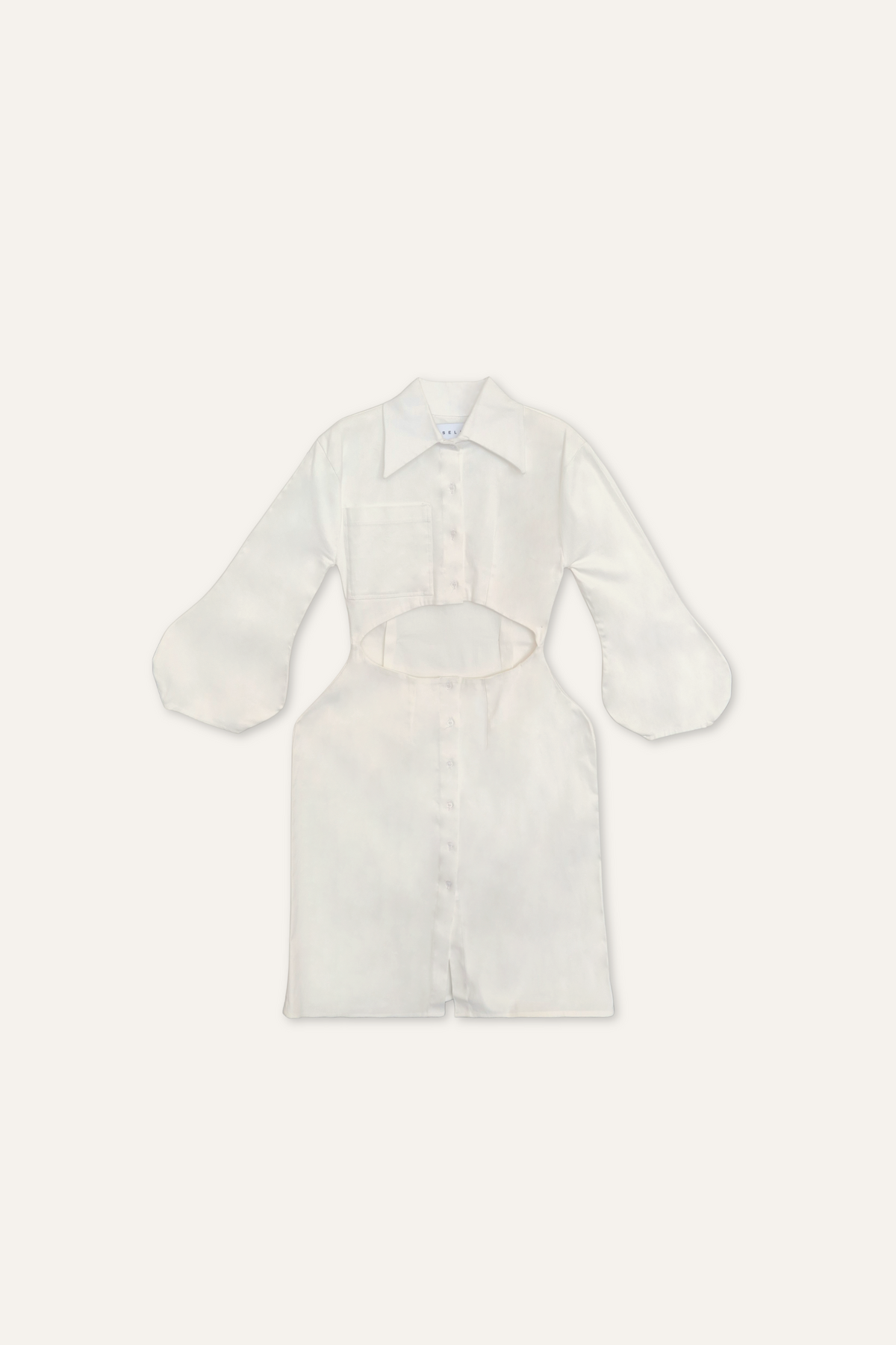 Midriff Shirt Dress