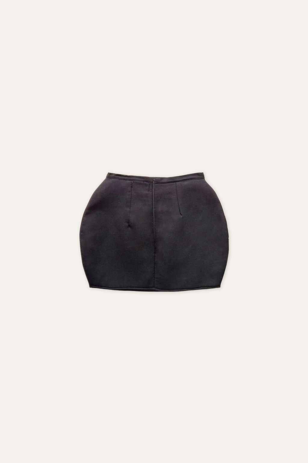 Curved Mini Skirt