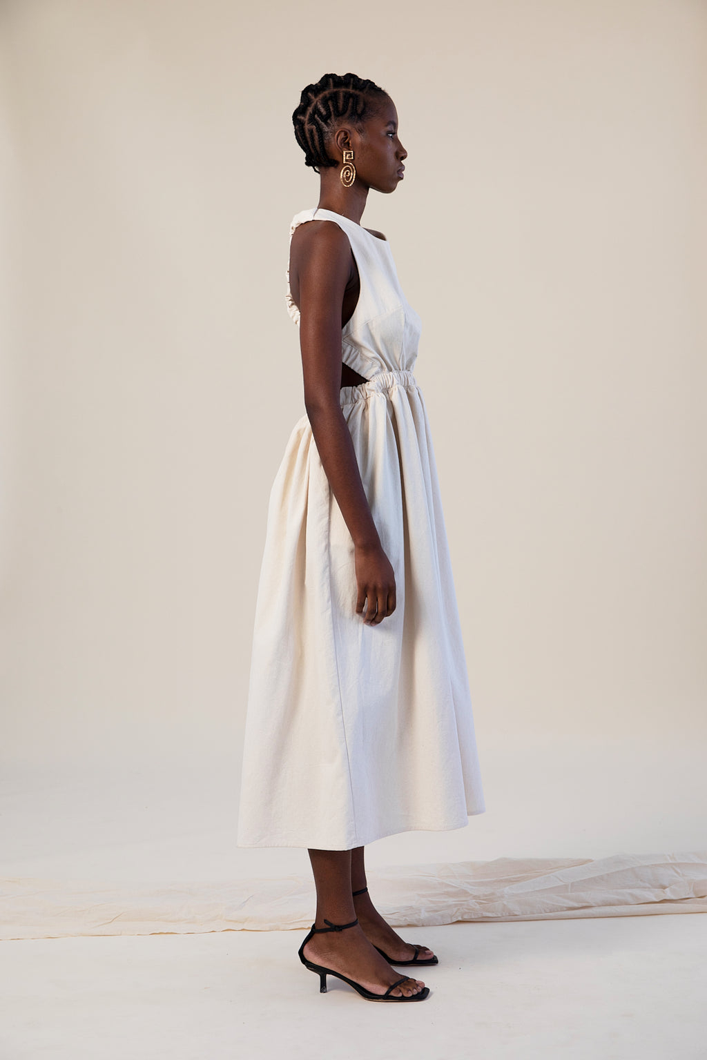 Cross Back Elasticated Dress