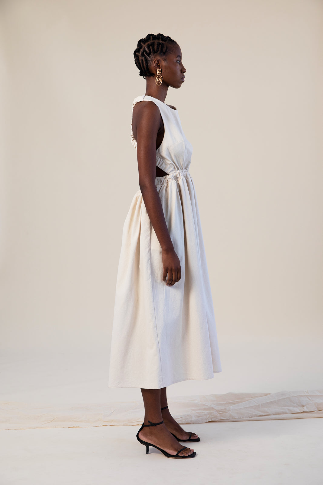 Cross Back Elasticated Dress