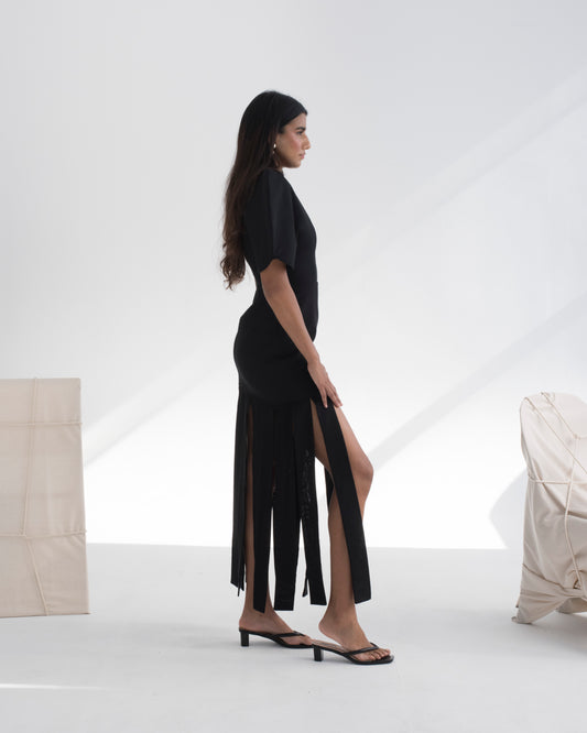 Sculptured Tassel Dress