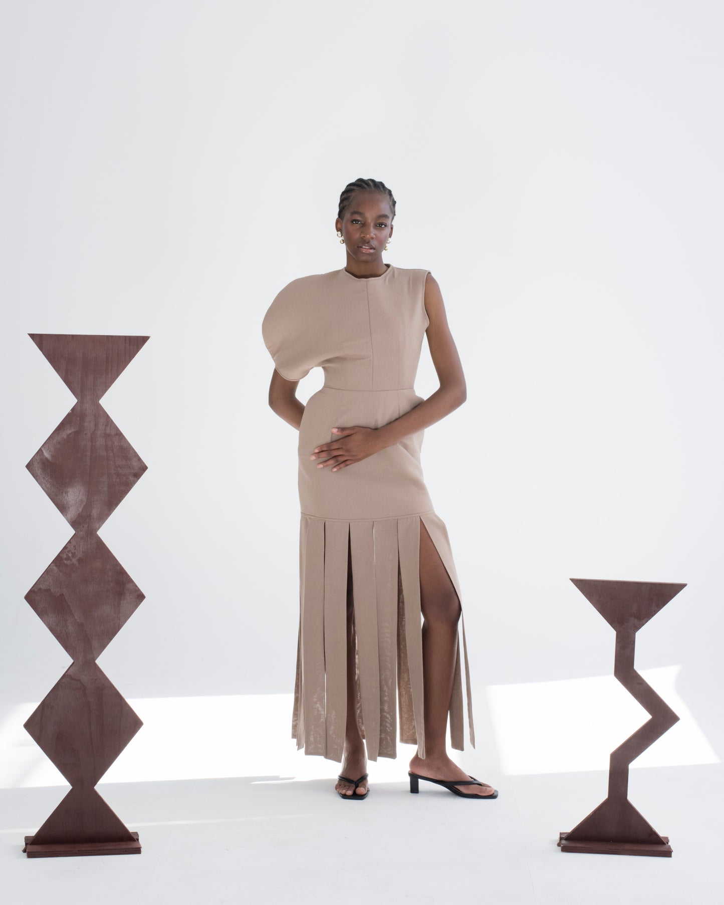 Sculptured Tassel Dress