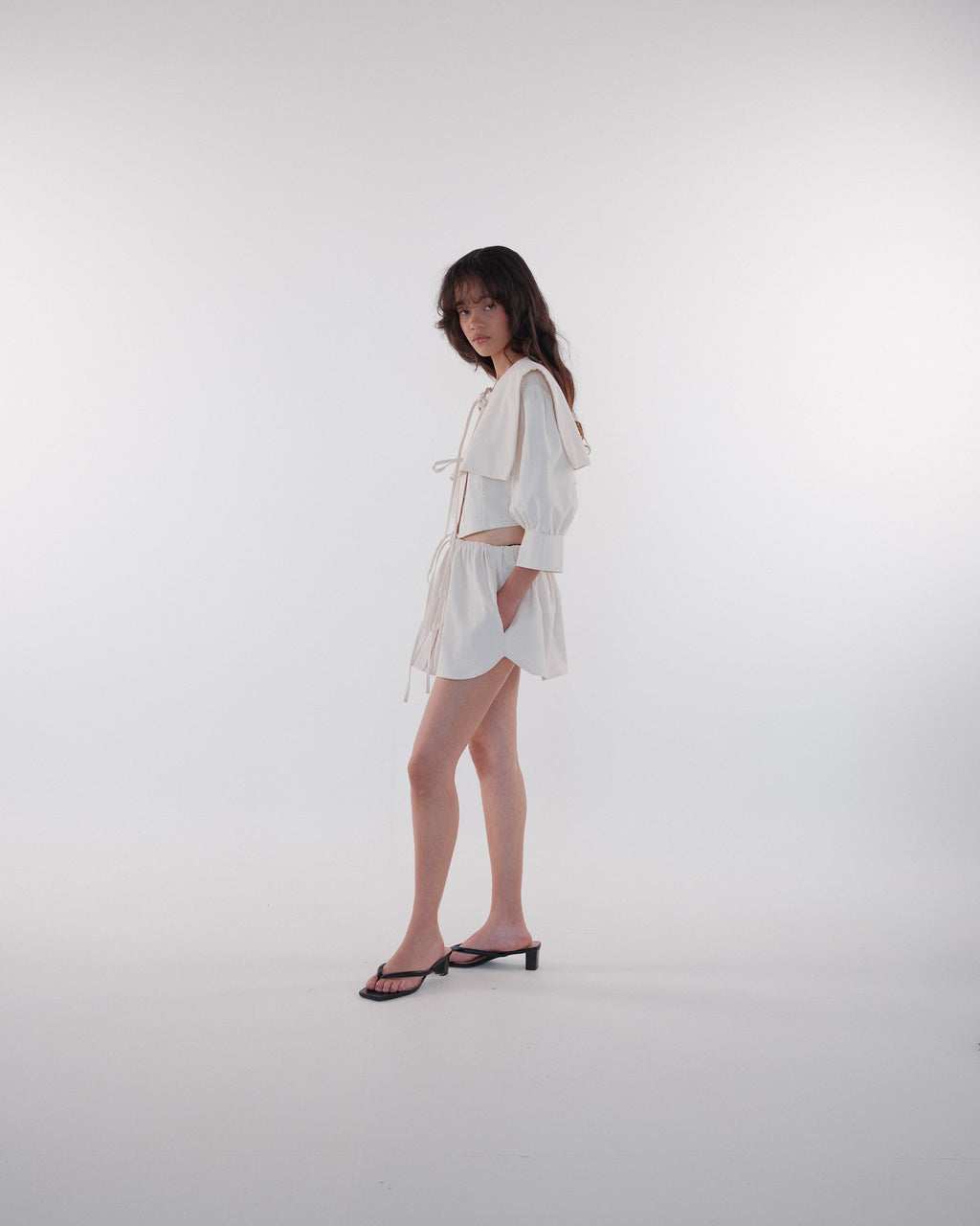 Sailor Puff Sleeve Top