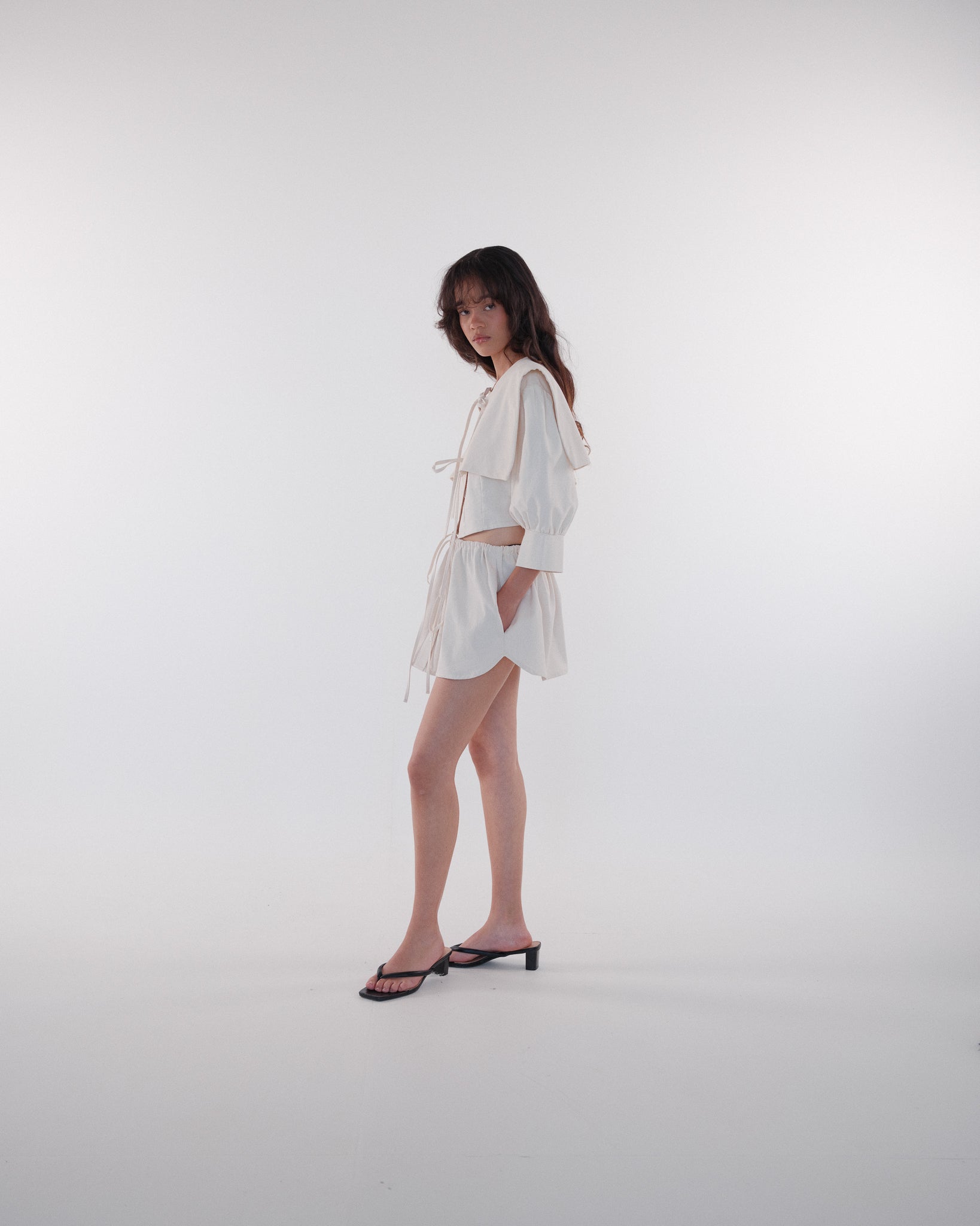 Sailor Puff Sleeve Top