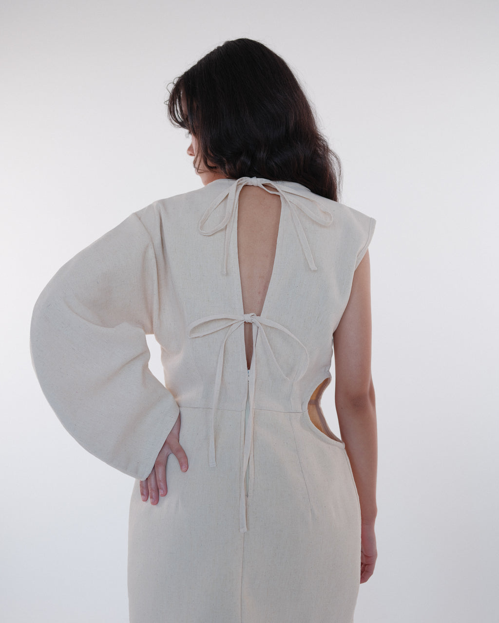 Sculptural Mini Circle Dress