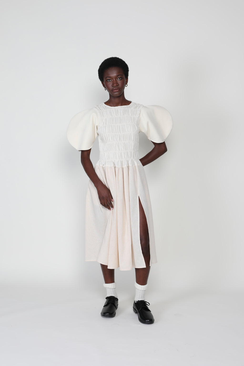 Claypot Gathered Elastic Dress