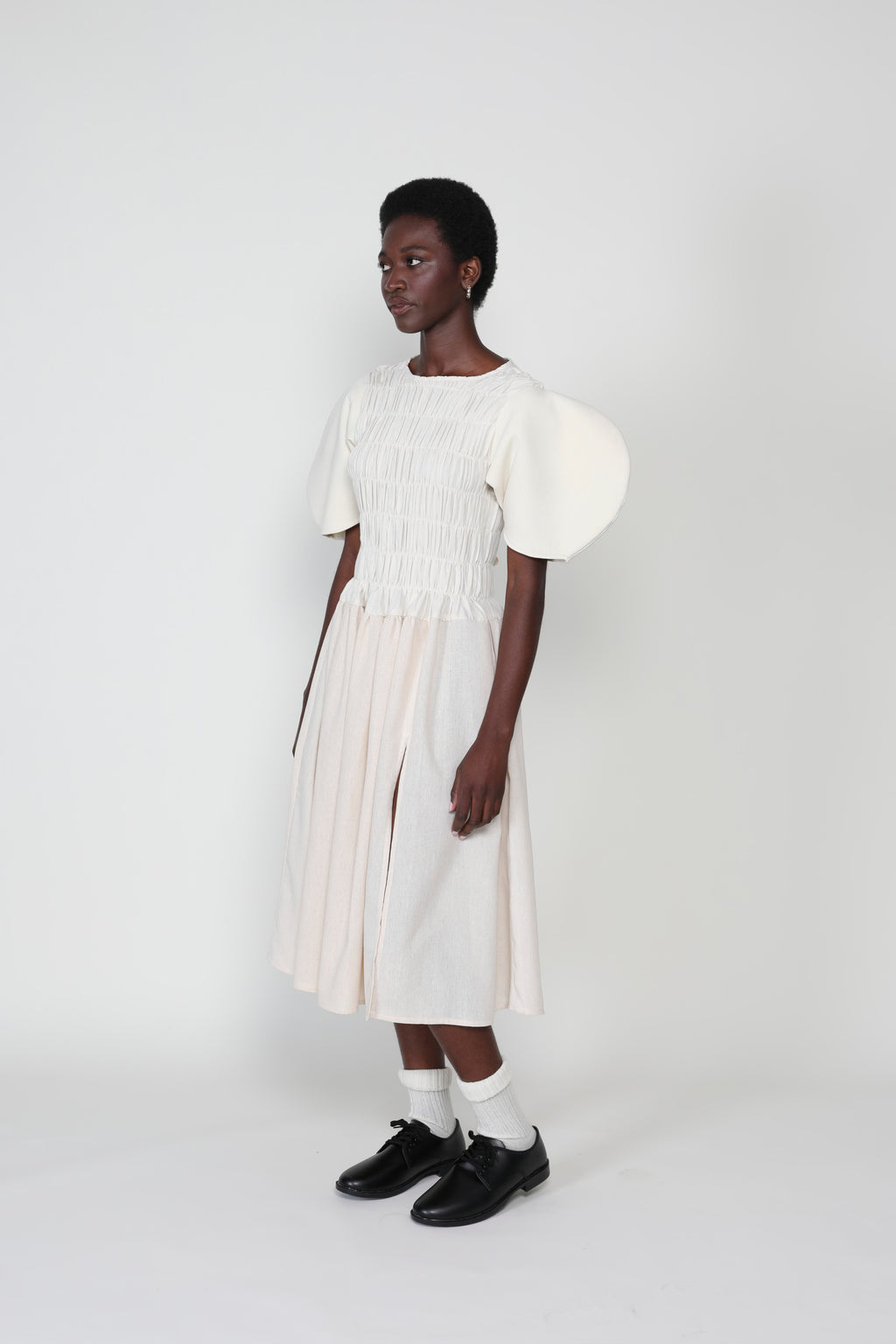 Claypot Gathered Elastic Dress