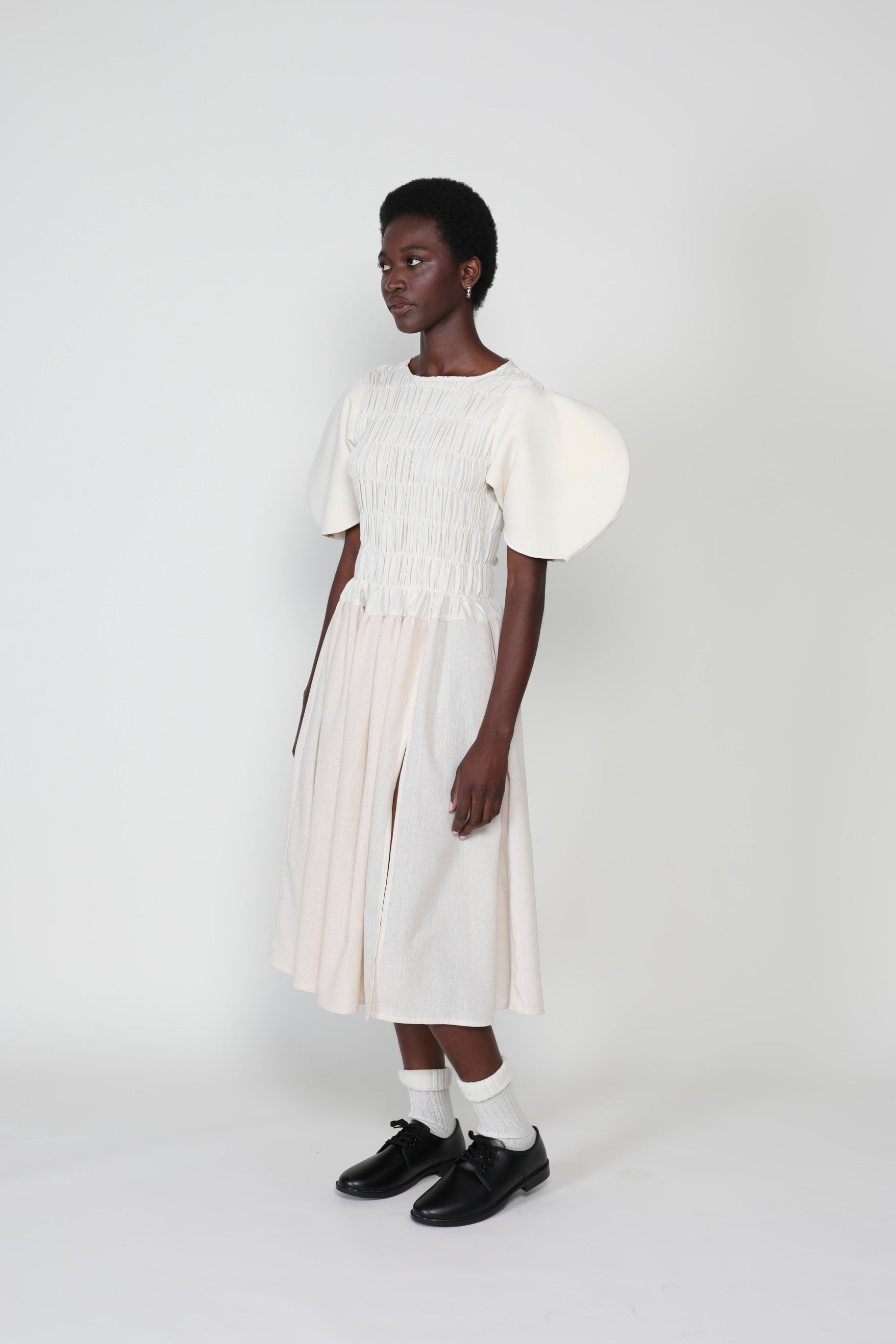 Claypot Gathered Elastic Dress