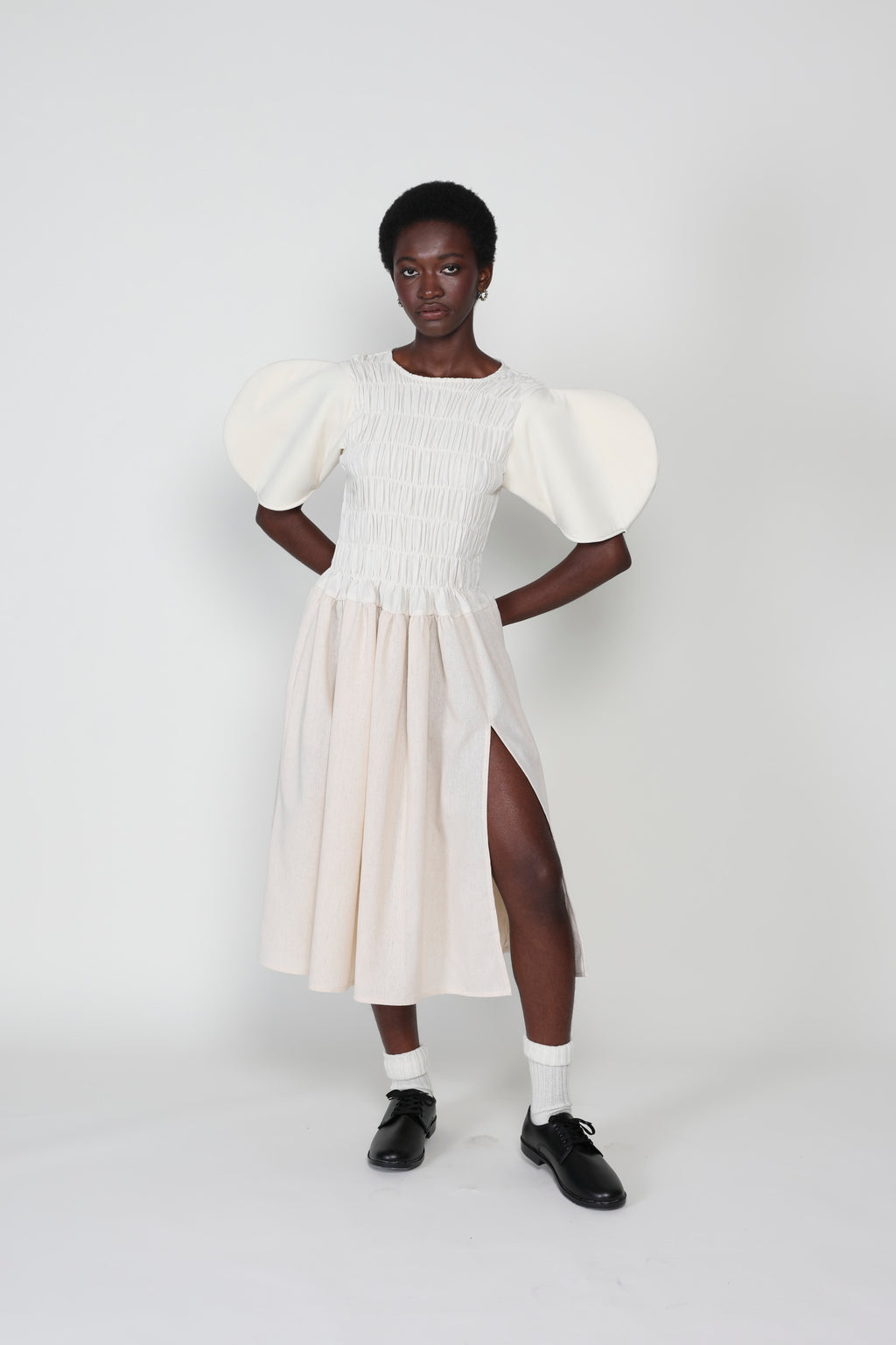 Claypot Gathered Elastic Dress