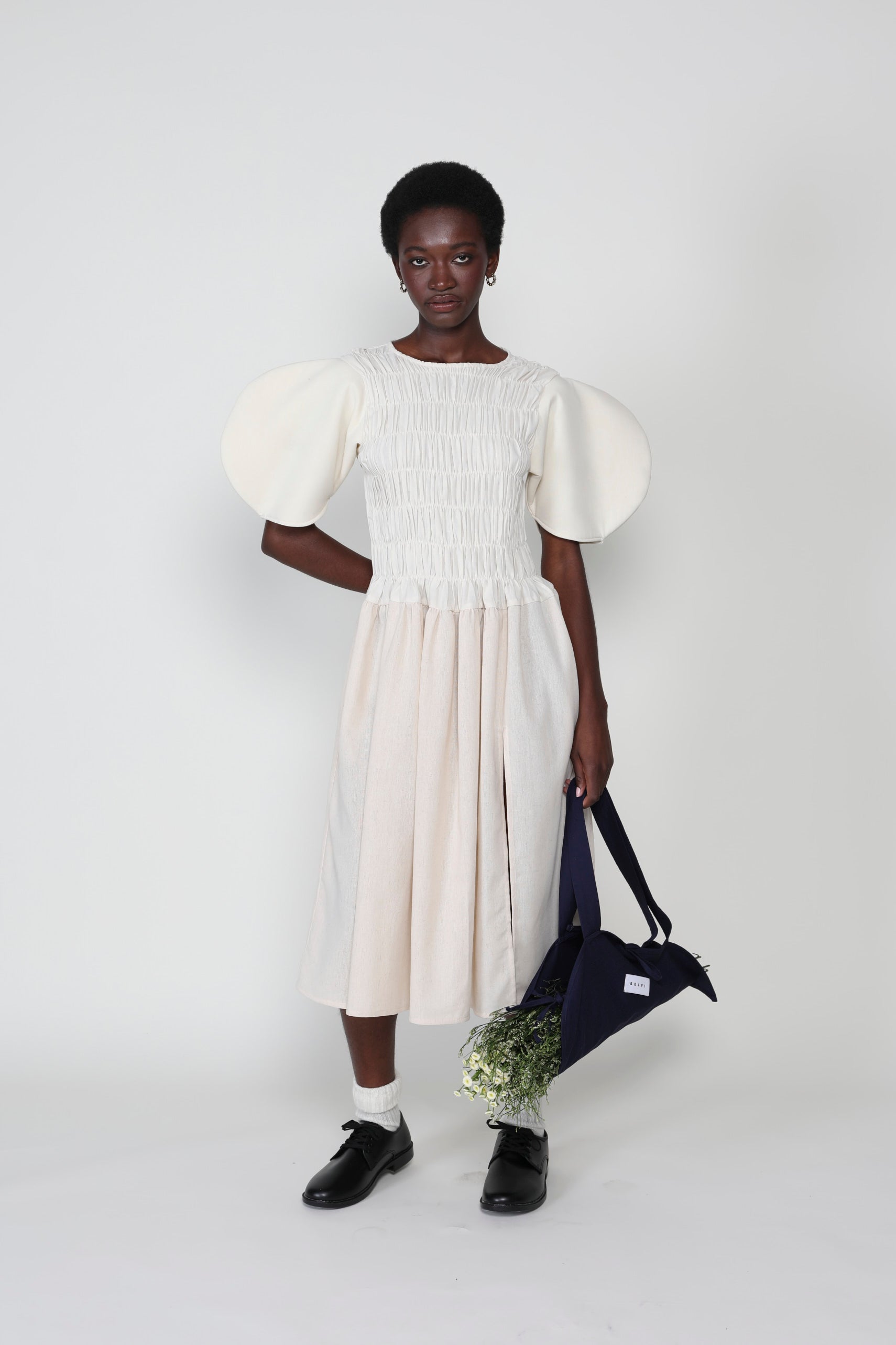 Claypot Gathered Elastic Dress