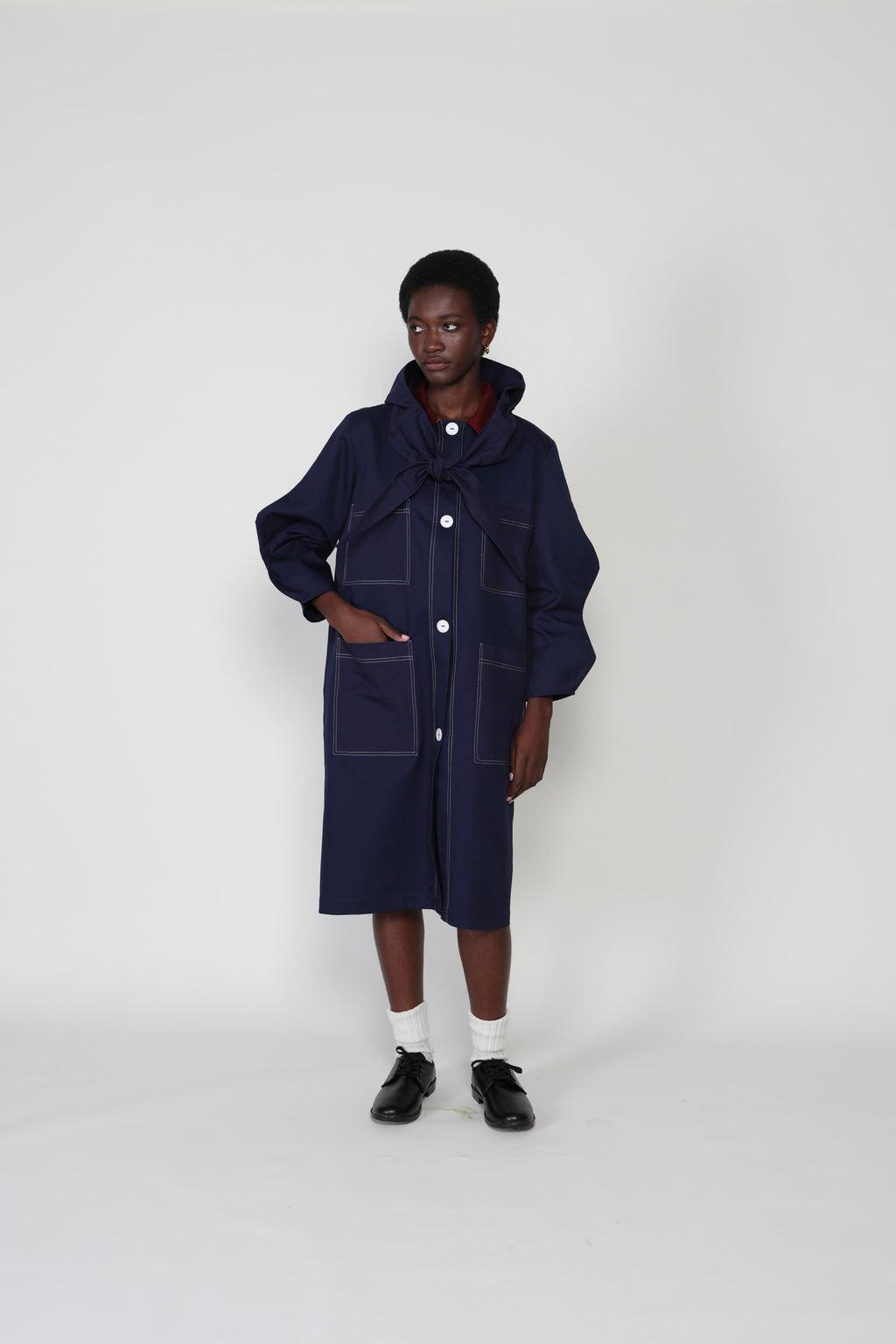 The Two Wave Hooded Coat