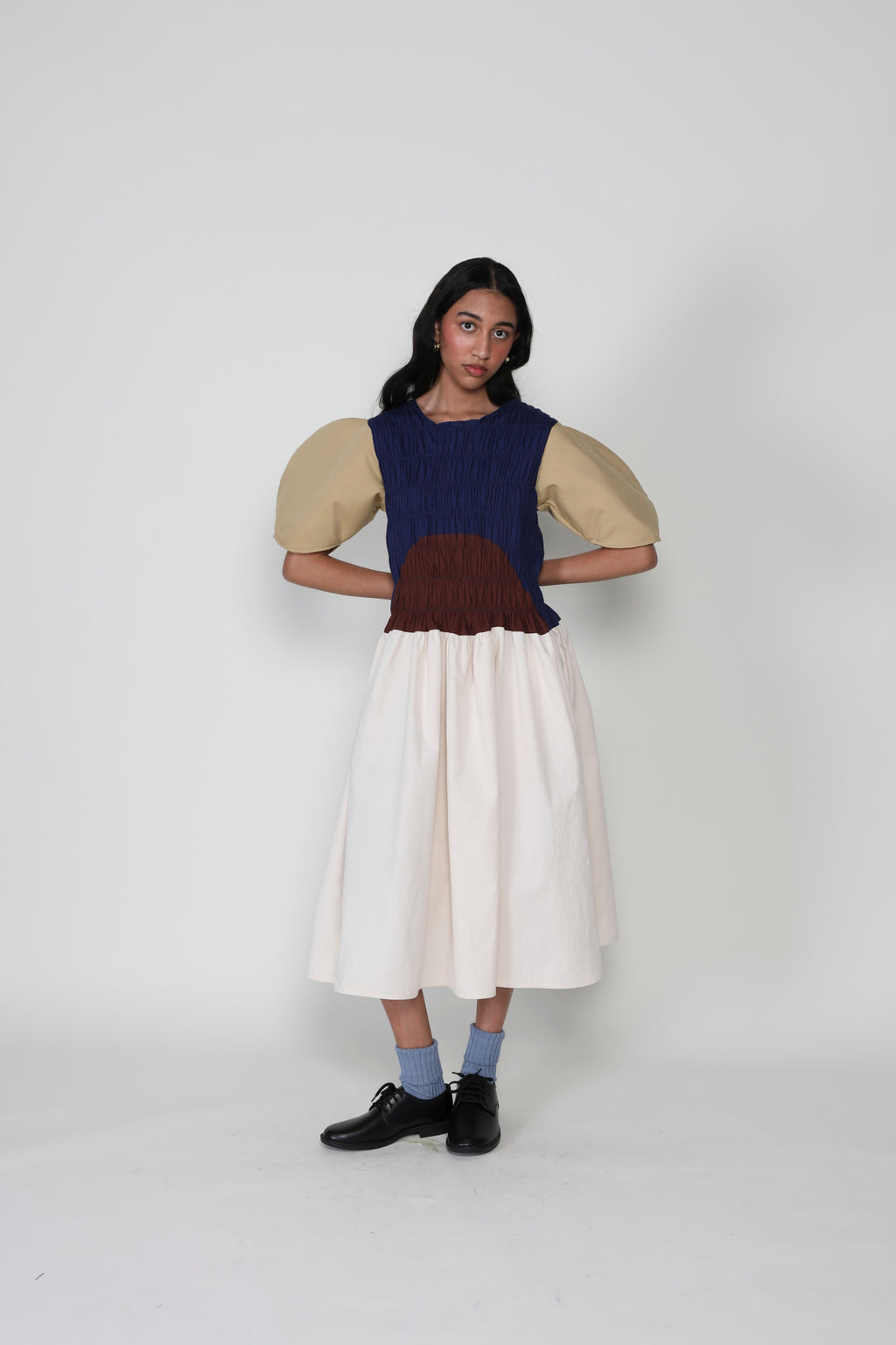 Claypot Gathered Elastic Dress