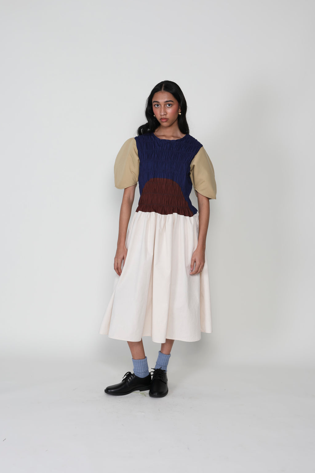 Claypot Gathered Elastic Dress