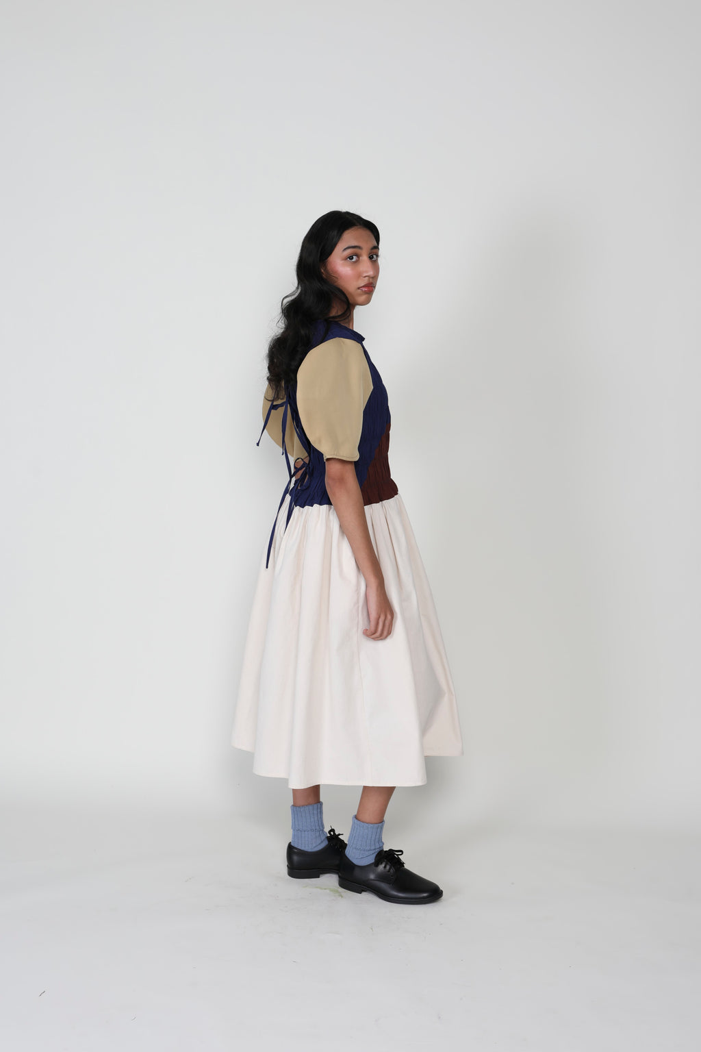 Claypot Gathered Elastic Dress