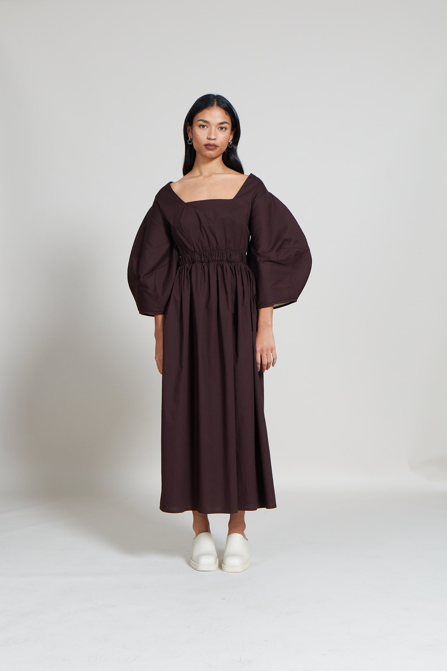 The Bell Sleeve Gathered Dress