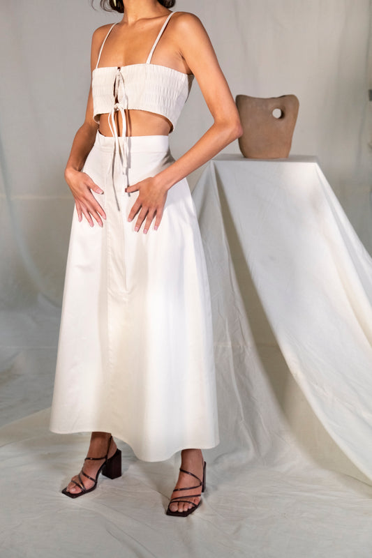 Mock Wrap Aline Skirt