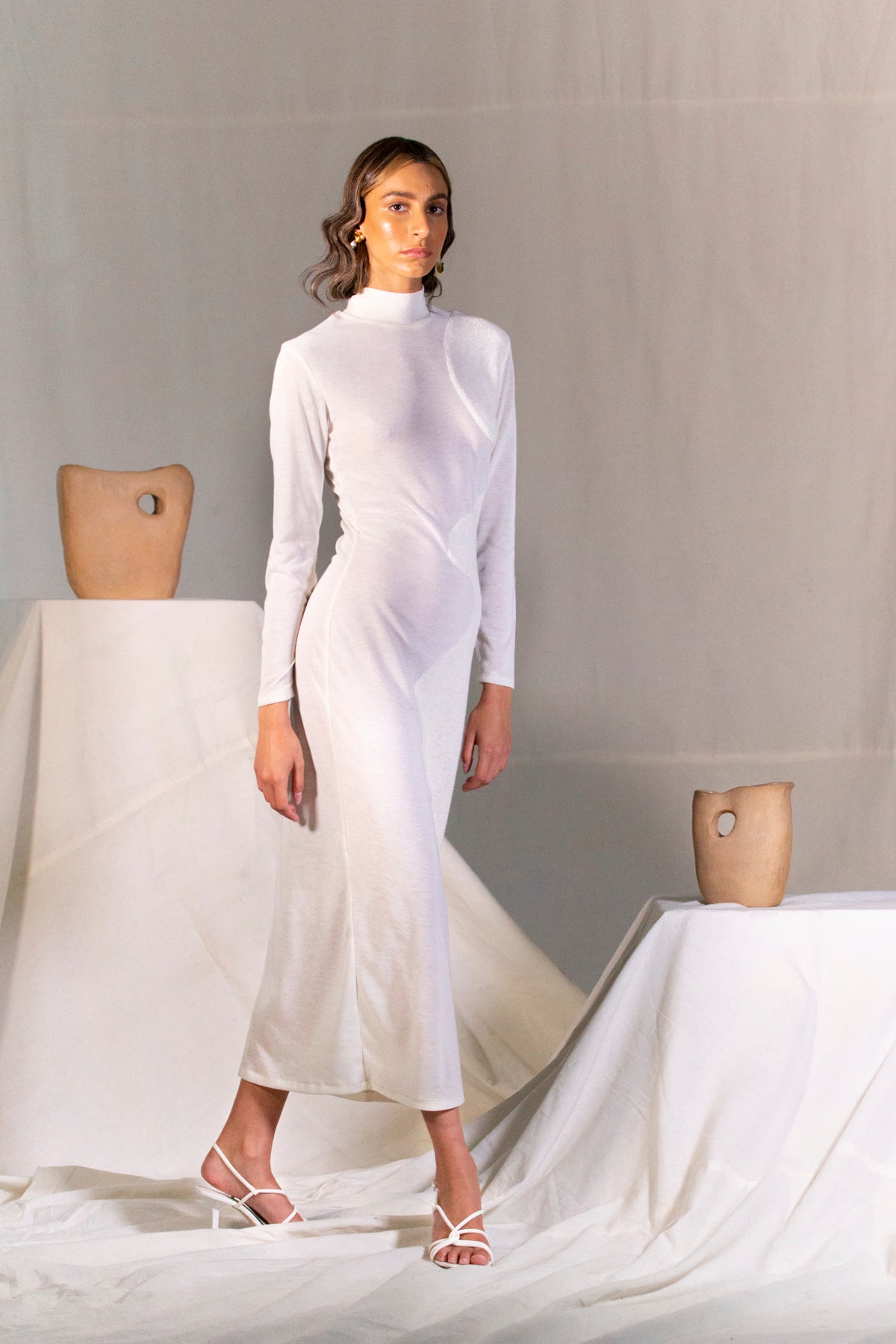 Silk deals turtleneck dress